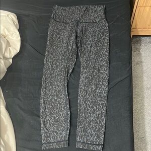 lululemon athletica Gray Heathered High-Waist Leggings